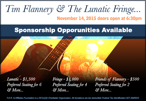 Sponsor Tim Flannery & The Lunatic Fringe 2015