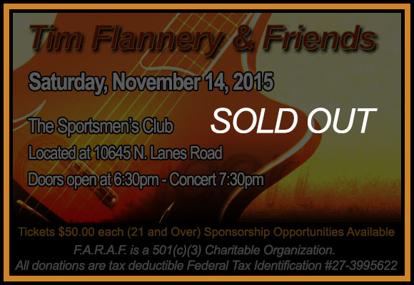 Tim Flannery & the Lunatic Fringe SOLD OUT 11.14.15