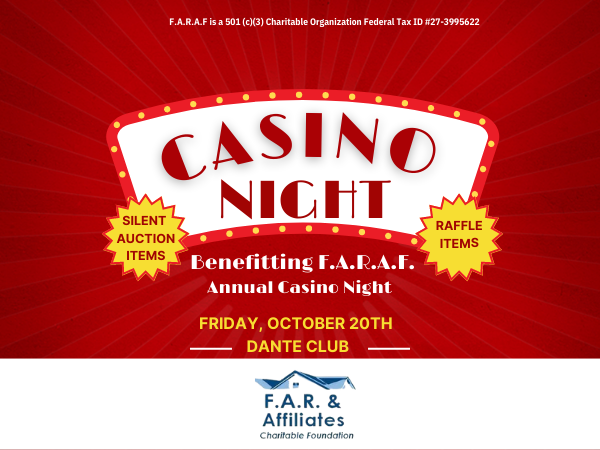 Casino Night Seeking Donations 10.20.23