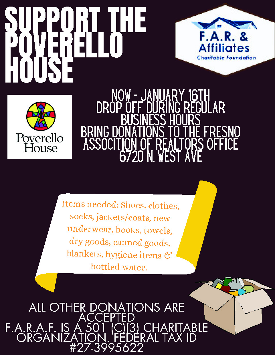 A_Poverello House Donations- Flyer